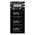 Salon Marketing Cards Silver Zebra rack cards