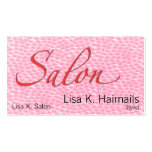 Salon Pink Bubbles Business Card Templates