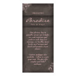 Salon Rack Card Floral Vintage Pink Taupe Brown