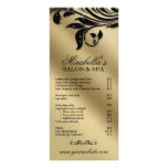 Salon Rack Card Jewellery Leaf Floral Black Gold 2 rack cards