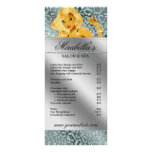 Salon Rack Card Jewellery Tanning Teal Sparkle rack cards