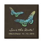 Salon Spa Butterfly Magnet Brown Blue Yellow