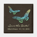 Salon Spa Butterfly Magnet Brown Blue Yellow