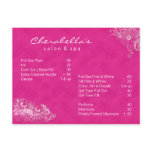 Salon Spa Floral Postcard Brochure Pink