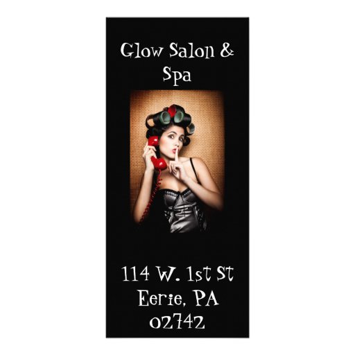 Salon & Spa rack card,...