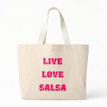 Salsa dancing canvas bag