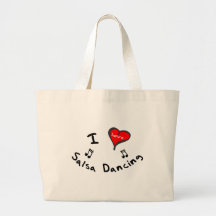 Salsa Dancing Gifts - I Heart Salsa Dancing Bag