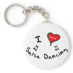 Salsa Dancing Gifts - I Heart Salsa Dancing keychains