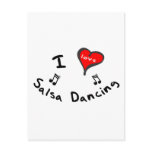Salsa Dancing Gifts - I Heart Salsa Dancing postcards