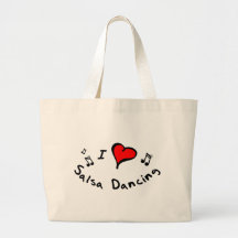 Salsa Dancing I Heart-Love Gift Bag