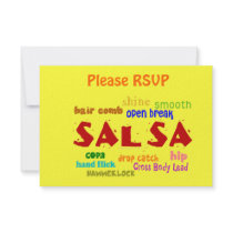Salsa Dancing Lovers Dance Moves and Terms Invites