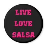 Salsa dancing refrigerator magnet