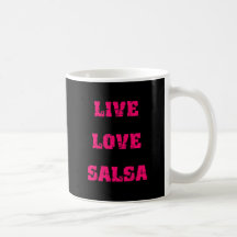 Salsa dancing mug