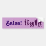 Salsa Dancing Poses Silhouettes Custom Bumper Stickers