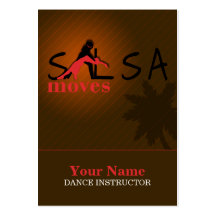 Salsa Moves - Business-, Schedule Card Business Card Templates