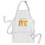 Salsa On Two Dancing Silhouettes Customisable Aprons