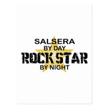 Salsera by Day, Rock Star by Night Postcard