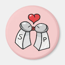 Salt And Pepper Fridge Magnet