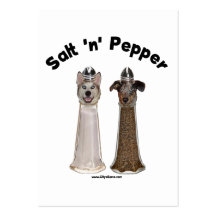 Salt and Pepper Shakers Dogs Business Card