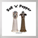 Salt and Pepper Shakers Dogs posters