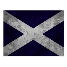 Saltire Grunge Post Cards