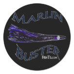 saltwater big gamefish bait for dorado and marlin round sticker
