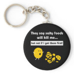 Salty Snacks keychains
