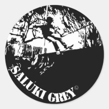 saluki grey new logo sticker