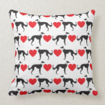 Saluki Love Throw Pillow