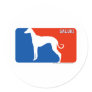 Saluki Major League Dog Sticker