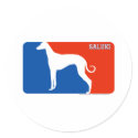 Saluki Major League Dog Sticker