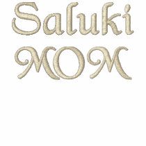 Saluki Mum Gifts Embroidered Polo Shirt
