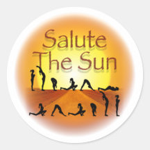 Salute the Sun Sticker