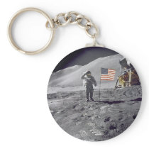 salute to flag keychain