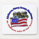 Salute to Troops Mouse Mats