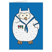 Saluter Hooter Greeting Card