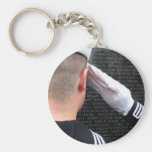 Saluting the Vietnam Memorial Wall Keychains