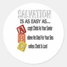 Salvation Is Easy As ABC Sticker