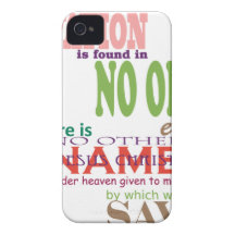 Salvation is thru JESUS CHRIST iPhone 4 Cover