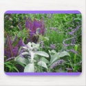 Salvia, Lavendar, lamb's ear. mousepad