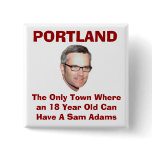 Sam Adams - Portland buttons