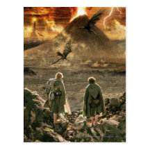Sam and Frodo Approaching Mount Doom Post Cards