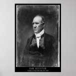 Sam Houston Portrait Poster