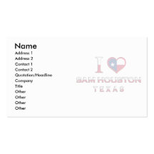 Sam Houston, Texas Business Cards