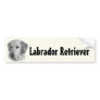 Sam, Yellow Labrador Retriever Bumper Sticker