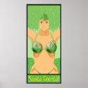 Samba football Brazilian girls Carnival Sports Fan posters