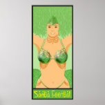 Samba football Brazilian girls Carnival Sports Fan Poster