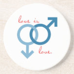 Same-Sex Love (Male) Beverage Coasters