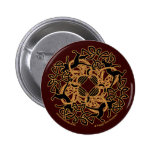 Samhain Celtic Cats Knotwork Pins and Buttons