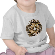 Samhain Celtic Catsknotwork on baby tees
